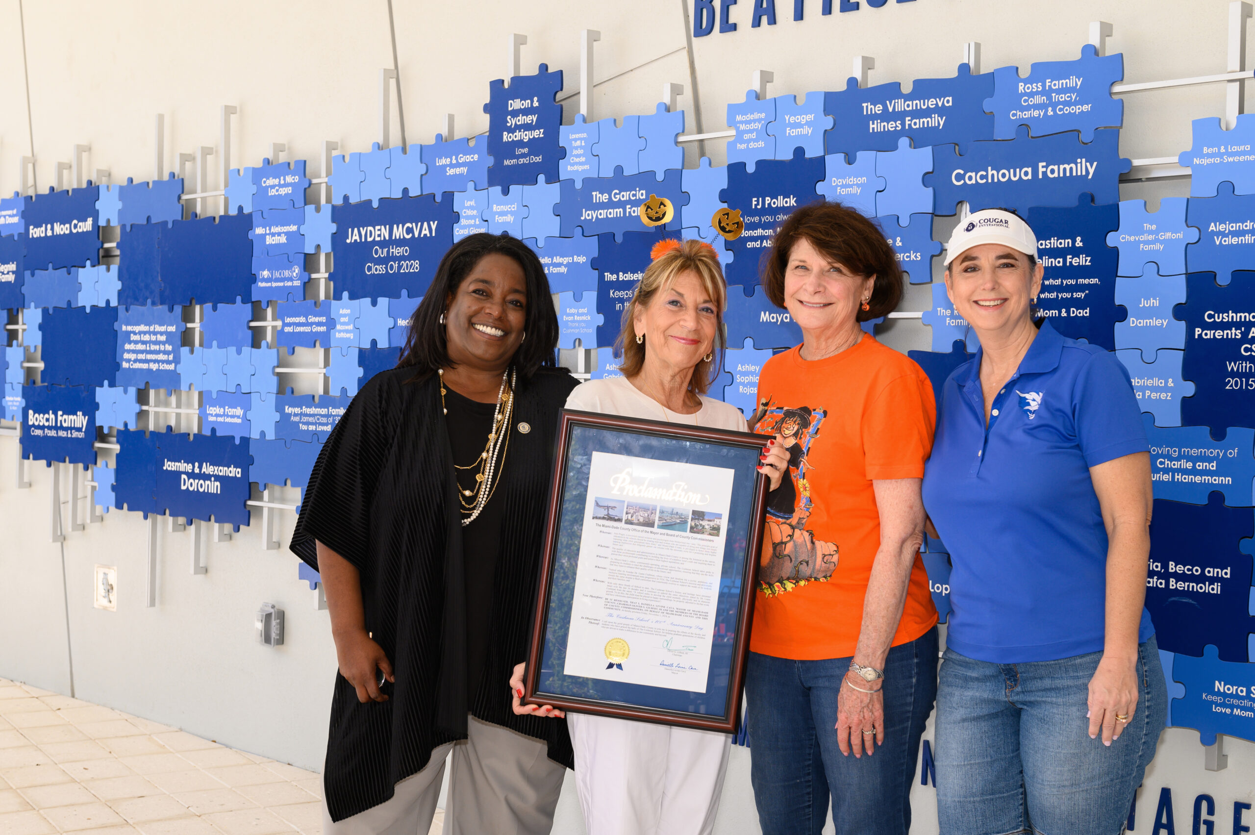 our Head of School was presented with an official Proclamation from the Miami-Dade County Mayor’s Office, signed by Mayor Daniella Levine Cava