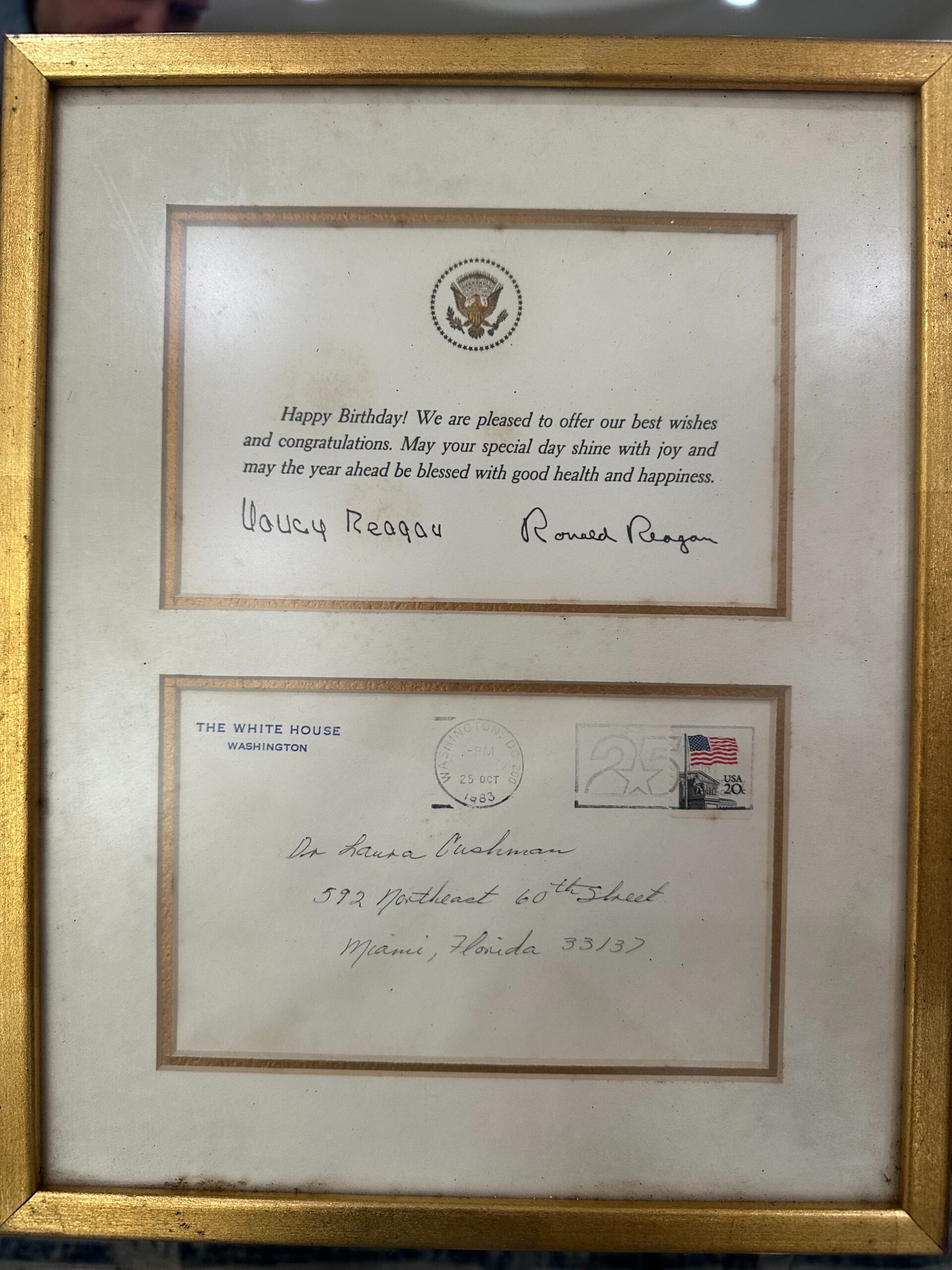 Letter from Ronald Reagan