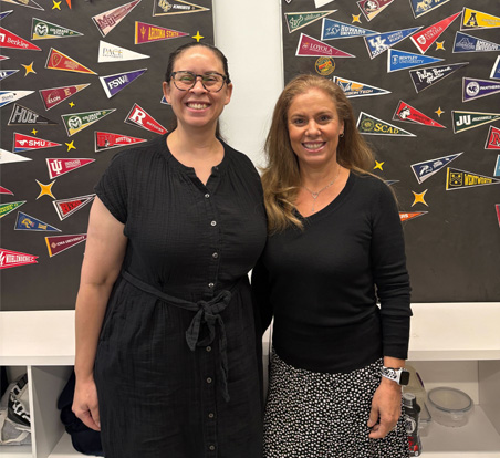 Ms. Maria Caamano, Director of College Counseling, and Ms. Heide Marando, College Counselor at The Cushman School